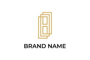 simple luxury letter H and number 8