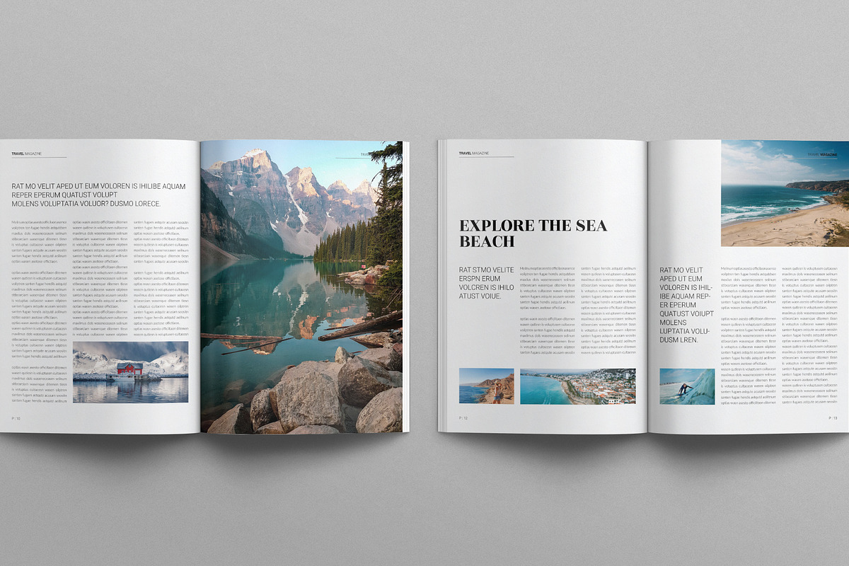 Travel Magazine Template, a Magazine Template by E-Type (Photo 5 of 8)