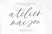 Atelier Maison | Handwritten Script, a Script Font by Pink Coffie (Thumbnail 1 of 10)