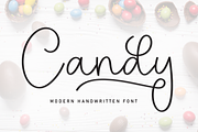 Candy | Script Font, a Handwritten Font by Scratchones (Thumbnail 1 of 9)