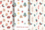 Happy Christmas set +6 patterns, a Decorative Illustration by Kristina Crocus (Thumbnail 4 of 4)