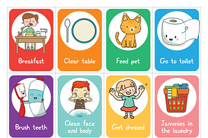 Printable Chore Cards for Children