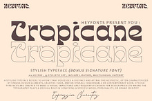 Tropicane - Stylish Typeface