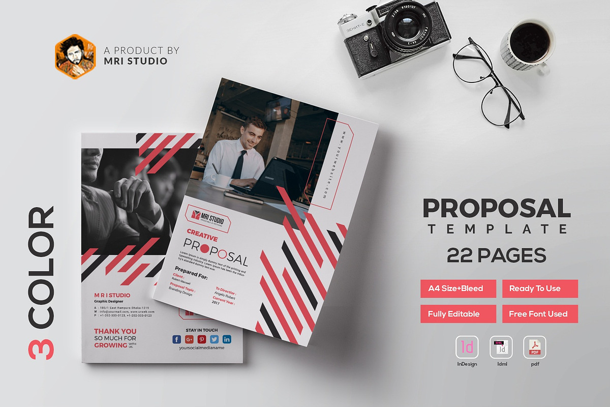 Creative Proposal Template, a Brochure Template by MRI STUDIO (Photo 1 of 14)