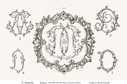 Antique Vintage Monogram Initial D, an Object Graphic by Antique Monograms (Thumbnail 4 of 4)