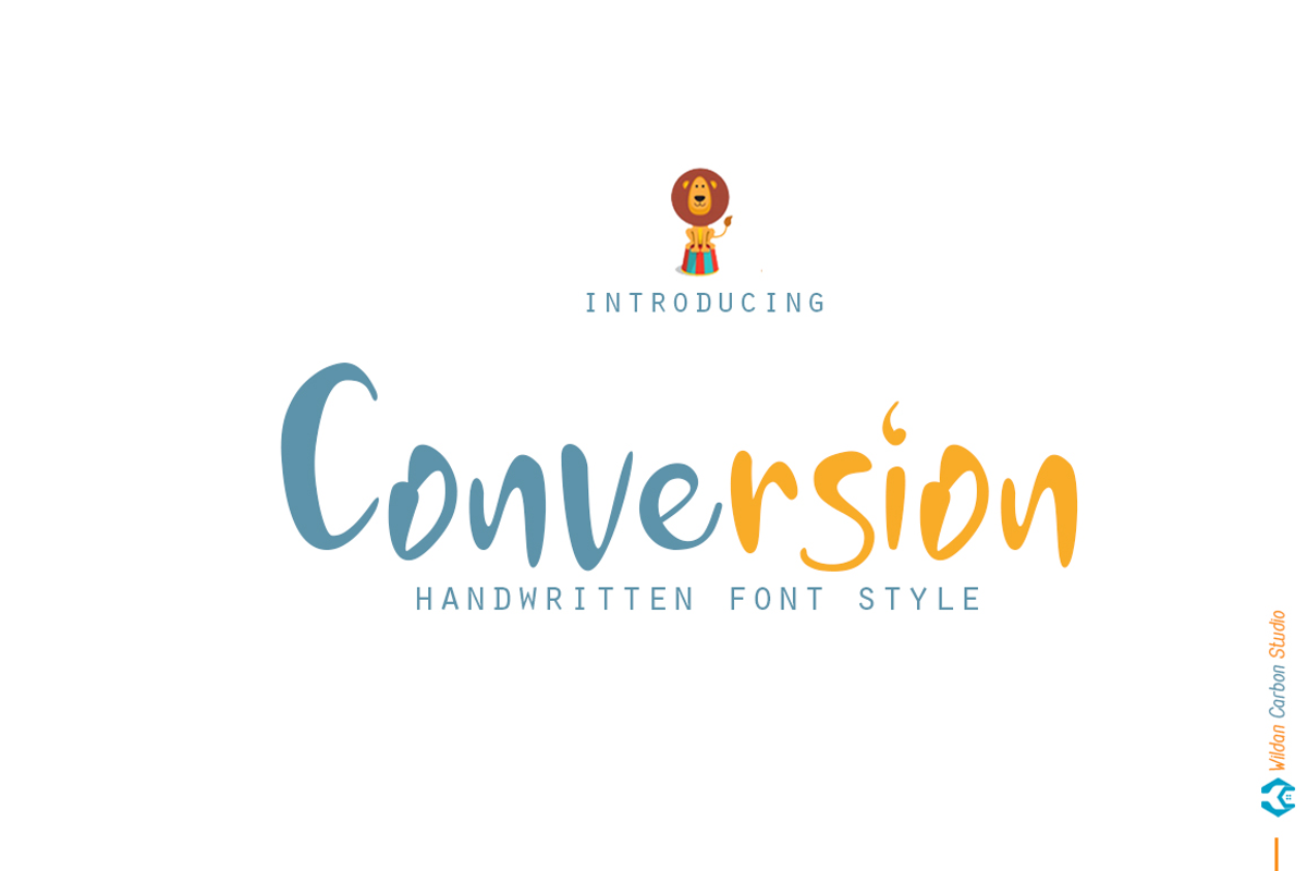 Conversion, a Handwritten Font by Wildan Type (Photo 1 of 6)