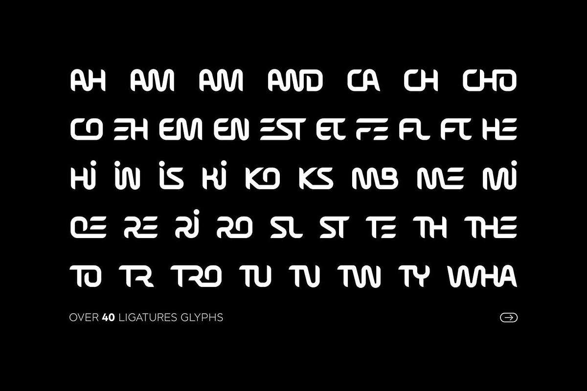 Nexura - Futuristic Font, a Sans Serif Font by Luna Shop (Photo 7 of 16)