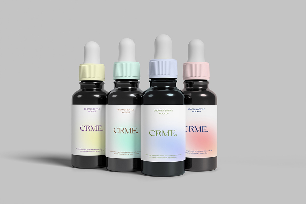 High Quality Dropper Bottle Mockup, a Packaging Mockup by My Code Std (Photo 4 of 6)
