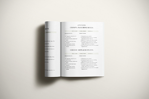 2 Recipes Page Template CANVA