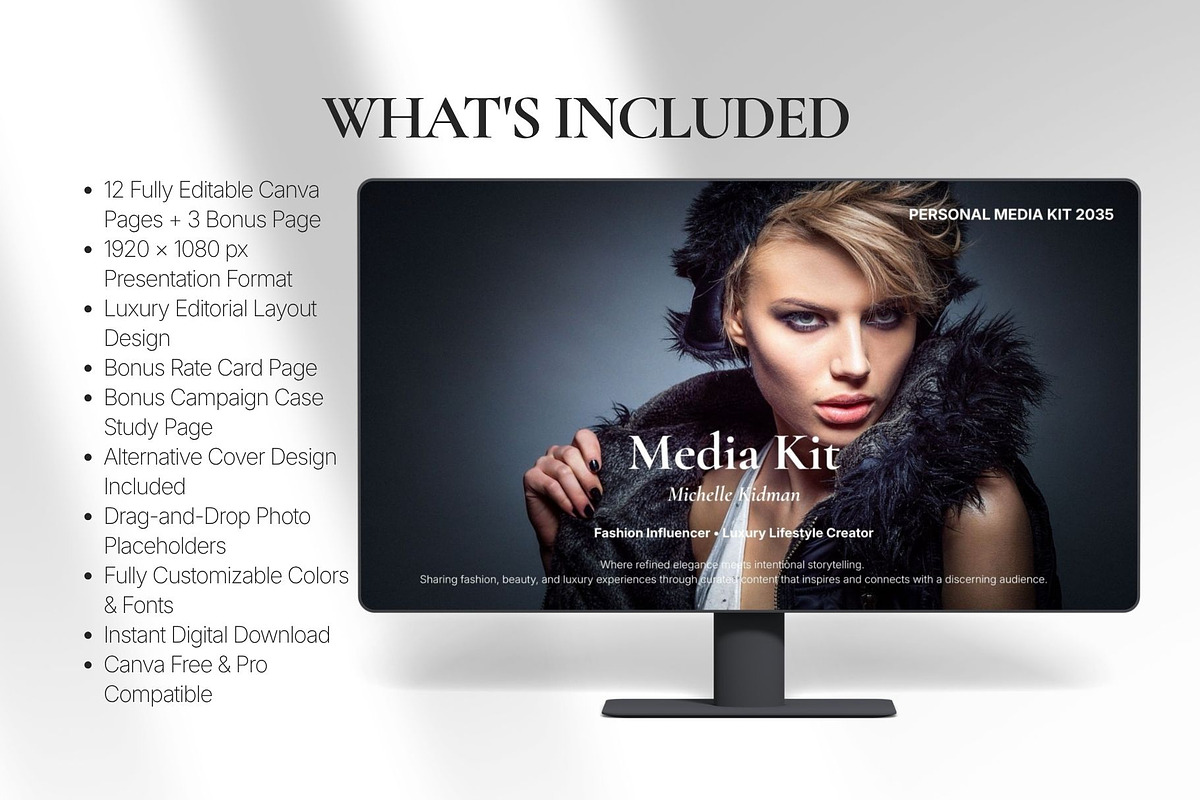 Media Kit Canva Template, a Brochure Template by Oshin Design (Photo 7 of 8)