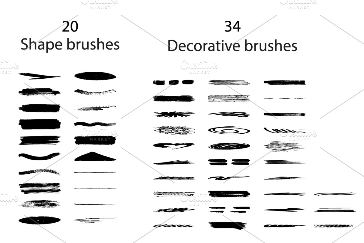 Superpack: 91 ink brushes. preview 8