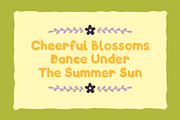 PetalPop – Summer Blossom Font, a Sans Serif Font by Huge Dream Studio (Thumbnail 2 of 8)