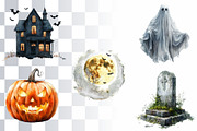 16 Halloween Watercolor Illustration, a Seasonal Illustration by Loony Dream Designs (Thumbnail 3 of 5)