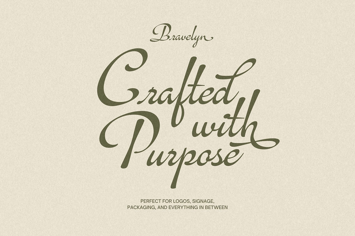 Bravelyn Script Family, a Script Font by Get Studio (Photo 8 of 12)