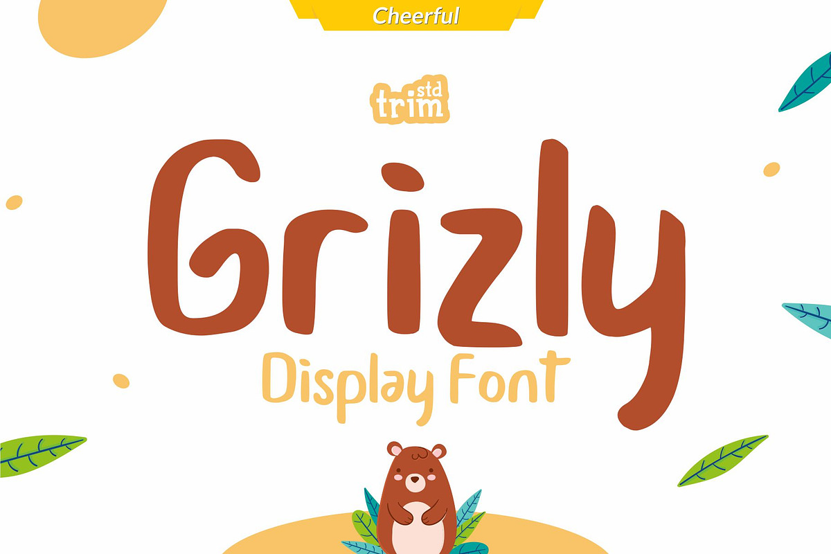 Grizly Playful Display Font, a Font by TrimStudio (Photo 1 of 6)