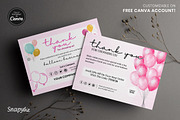 Balloon Business Thank You Card, a Card Template by Snapybiz (Thumbnail 3 of 9)