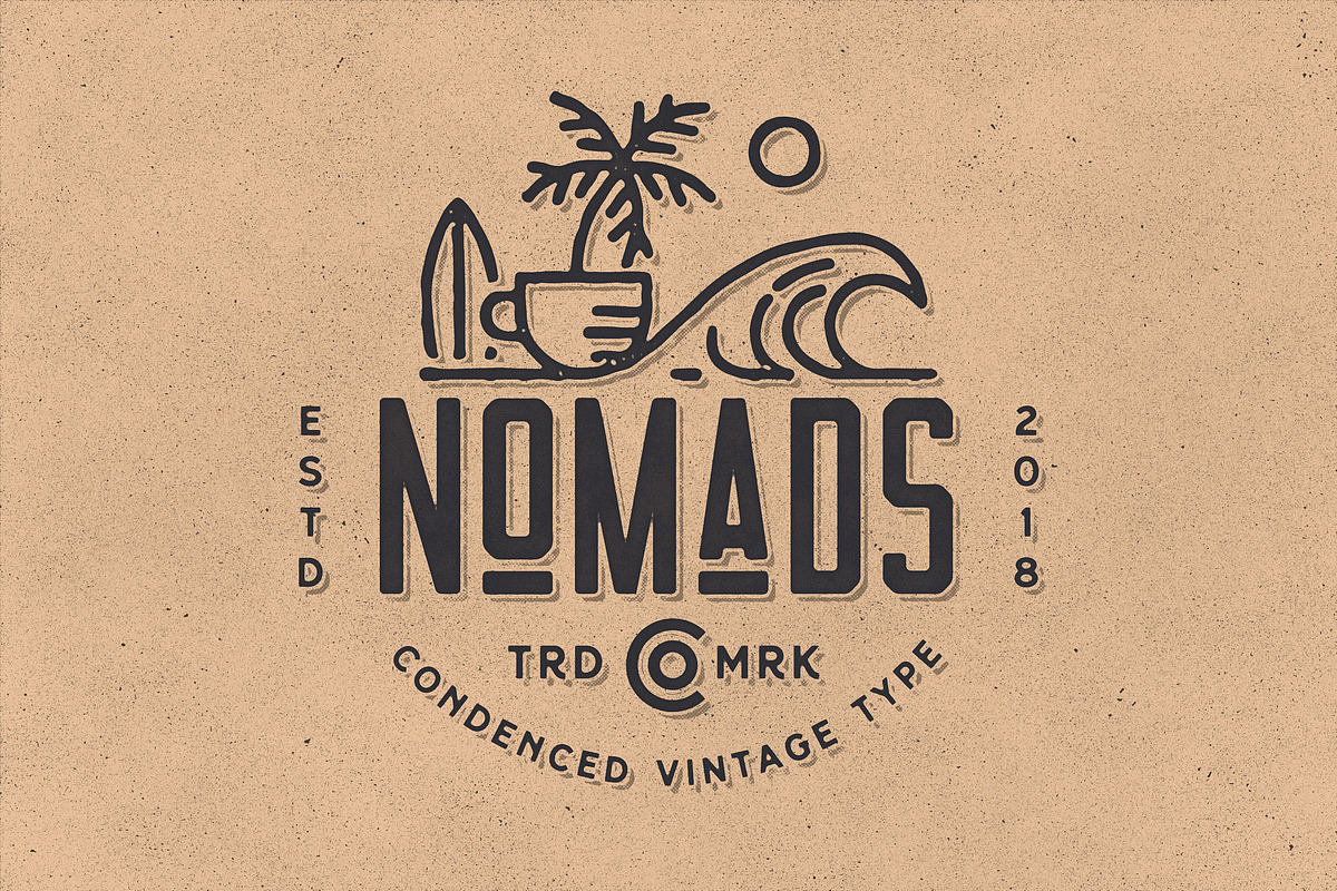 Nomads -The Farmer Original Typeface