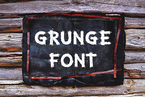 Grunge Letters And Numbers