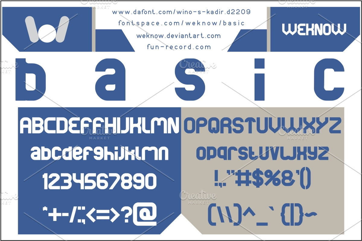 basic font