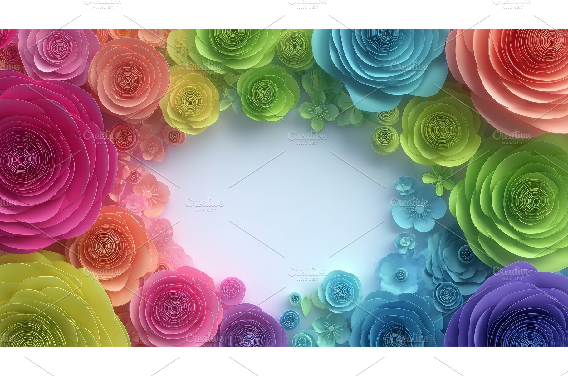 Vibrant paper arts and intricate, an Abstract Photo by ZinetroN