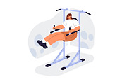 People do sport exercises in gym set, a Sport Illustration by Good Studio (Thumbnail 9 of 15)
