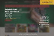 Casino & Poker Website Template -PSD, a Websites & App Template by Zlaws (Thumbnail 2 of 2)