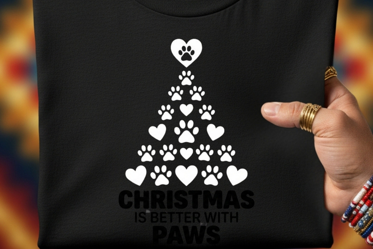 Christmas Paw Print PNG Bundle, a Seasonal Illustration by Tanya Kart (Photo 2 of 9)