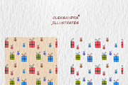 Christmas Seamless Pattern Set, an Illustration by Oleksandra Illustrates (Thumbnail 5 of 20)