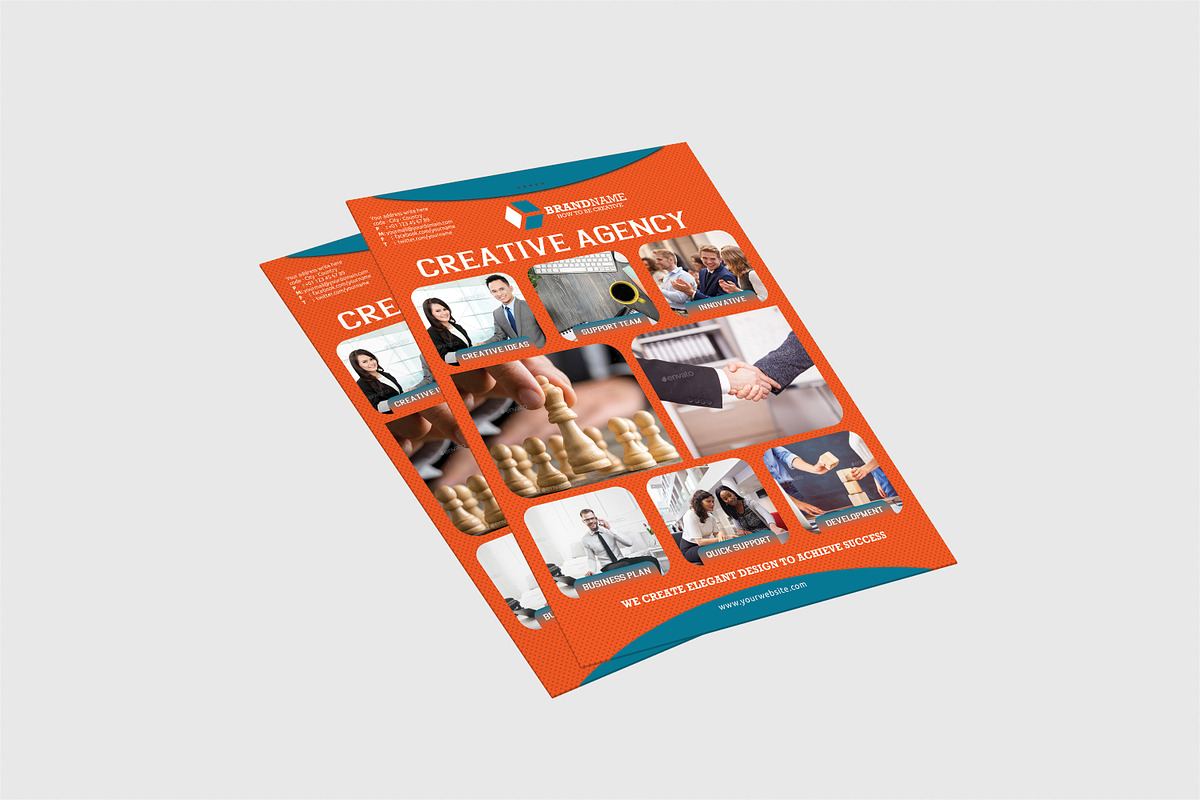 Corporate Flyers 3 Colors Variation, a Flyer Template by Star Graphic ...