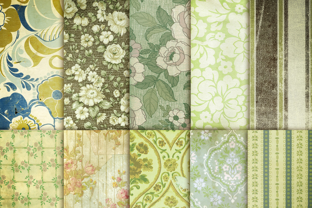Victorian wallpaper set preview 2