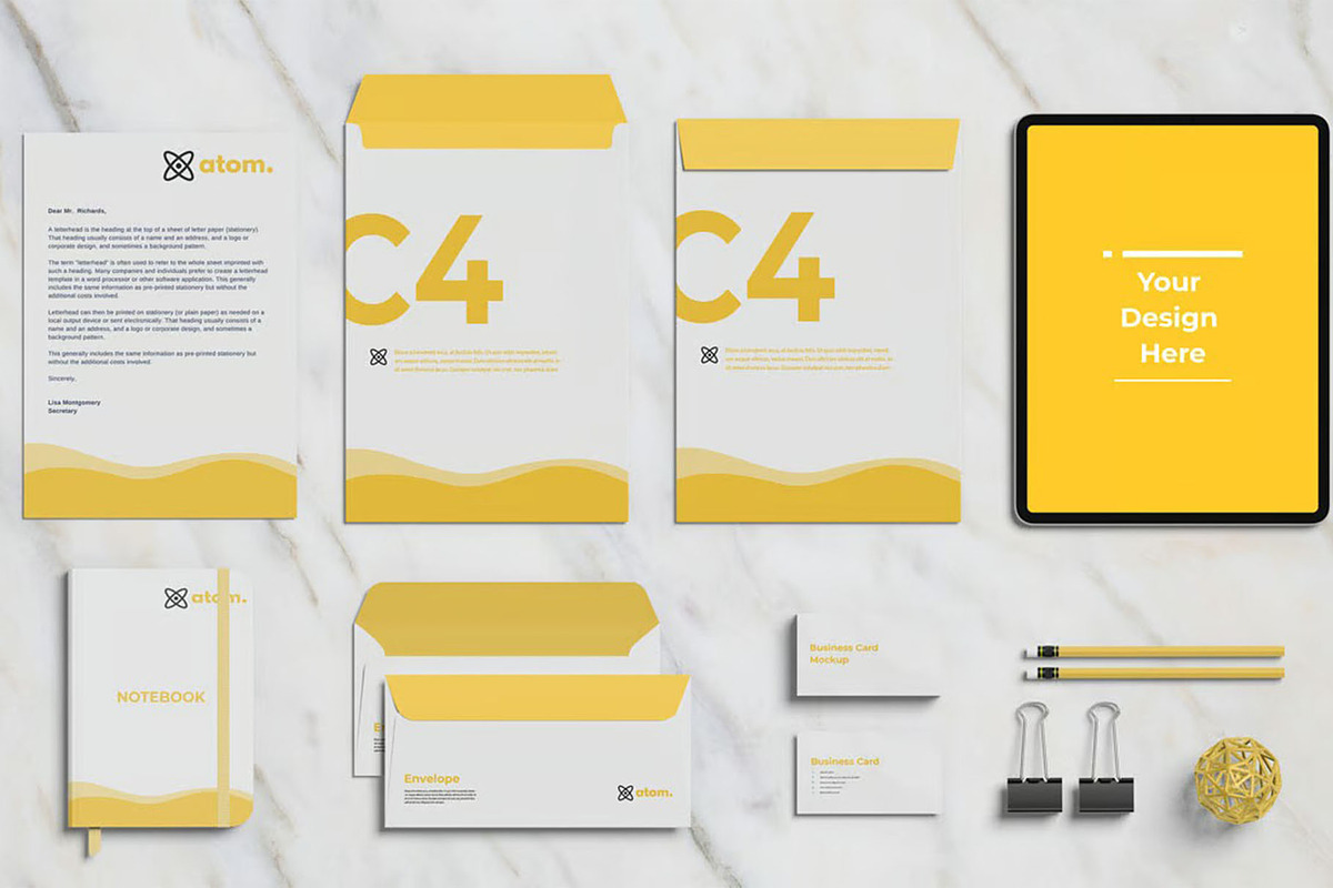 Brand Identity Mockups, an Advertising Mockup by Se٧enStudio (Photo 5 of 5)