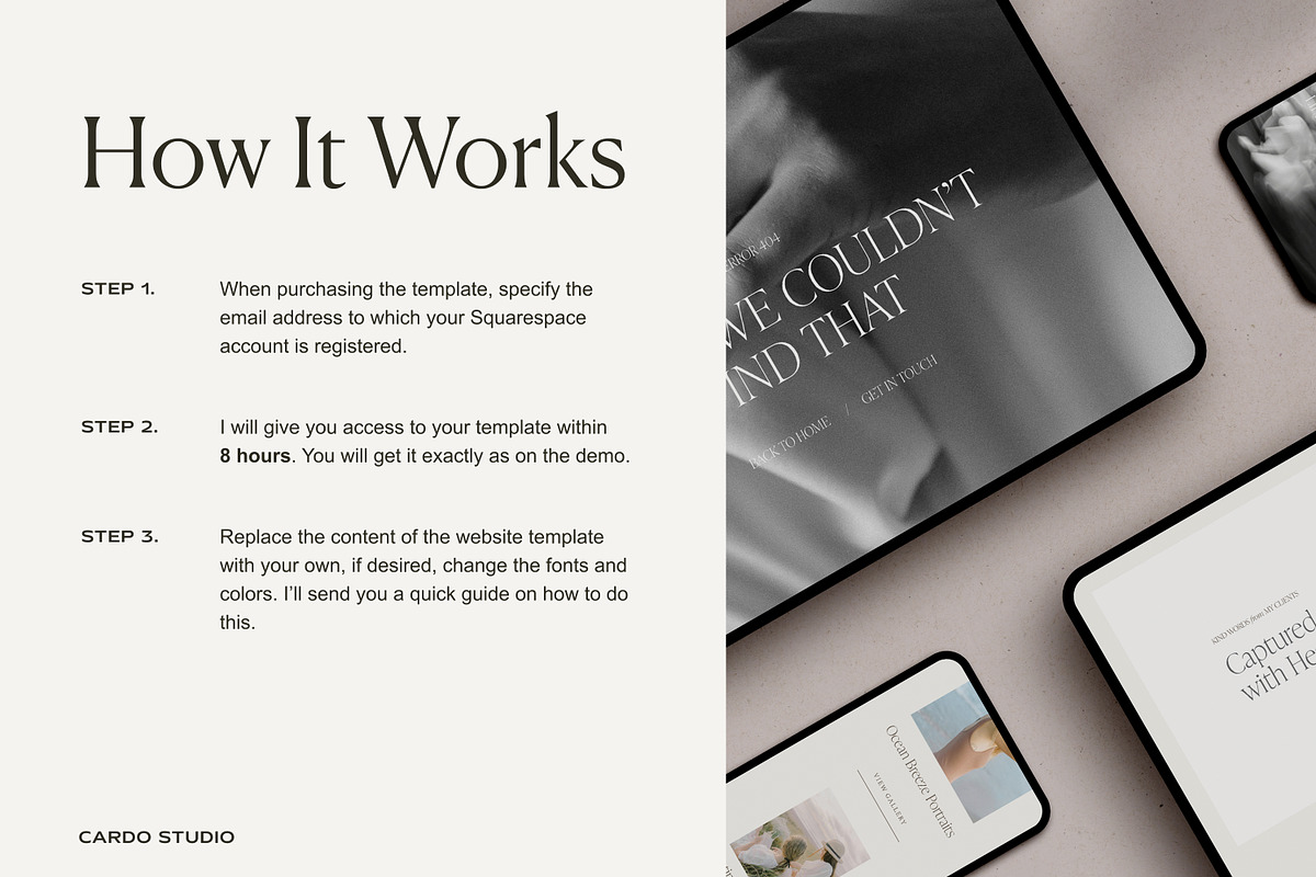 Squarespace Template Photographer, a Squarespace Template by The Soft Voice (Photo 8 of 8)