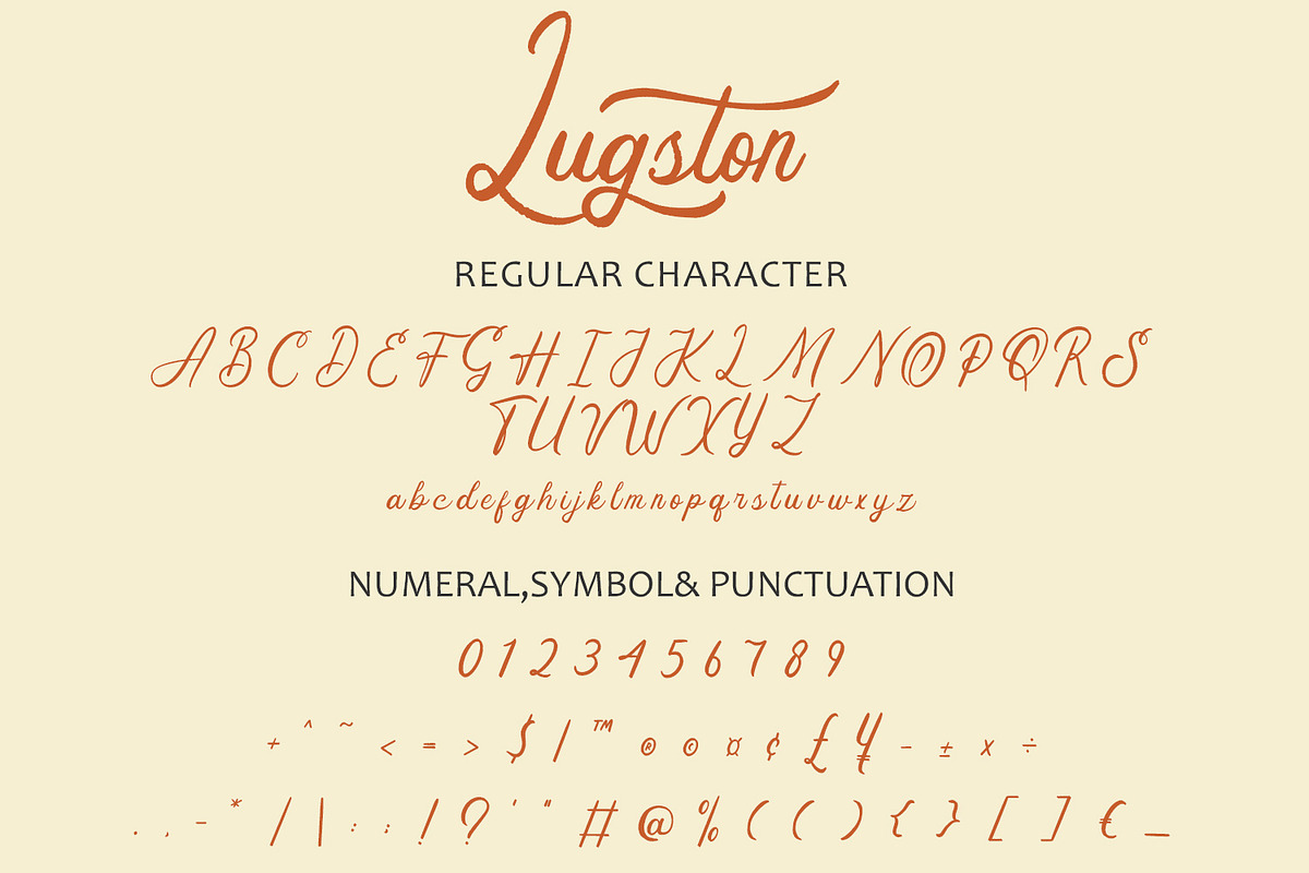 Lugston – Vintage Script Font, a Script Font by Arendxstudio (Photo 8 of 8)