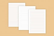 Printable Notes Paper Template, a Stationery Template by MNT-Creator (Thumbnail 2 of 10)