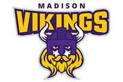 Vikings Logo, an Object Graphic by Varsity Logos (Thumbnail 2 of 2)