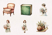 Cozy Life Clipart Bundle, a Seasonal Illustration by CreationArt (Thumbnail 2 of 7)
