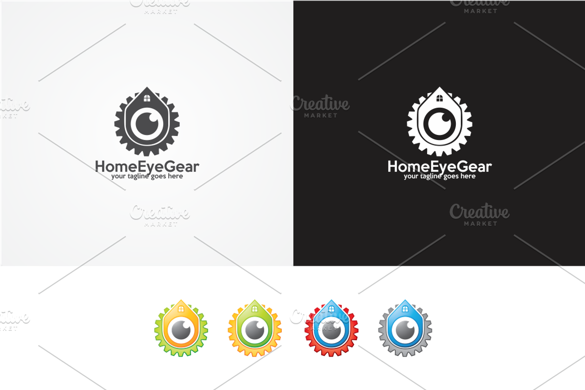 HomeEyeGear – Logo Template, a Branding & Logo Template by Alfam17 (Photo 4 of 4)