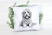 Labradoodle SVG - Dog Clip Art, an Illustration by YouniqueArtwork (Thumbnail 5 of 5)