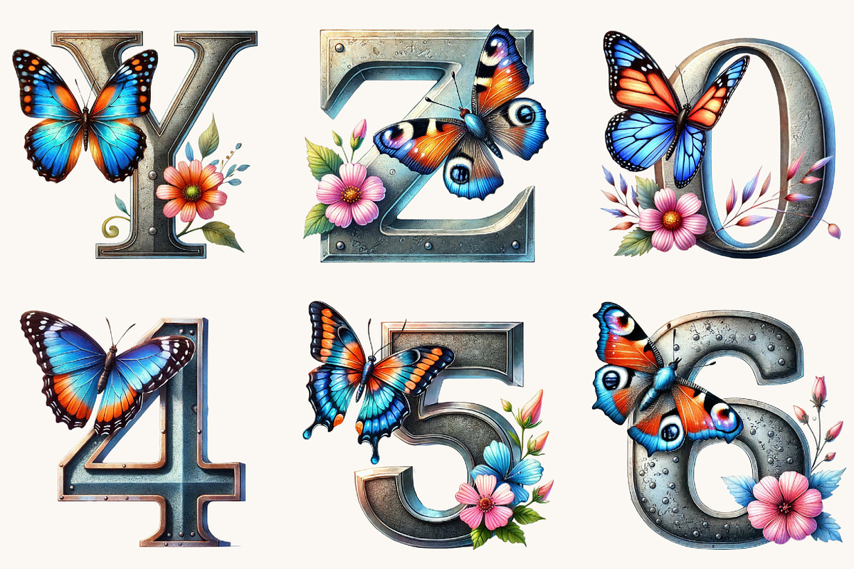 Spring Alphabet Sublimation Clipart, an Illustration by DreamArtGraphic (Photo 3 of 7)
