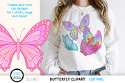Colorful Butterfly Clipart Bundle, an Animal Illustration by SLS Lines (Thumbnail 3 of 11)