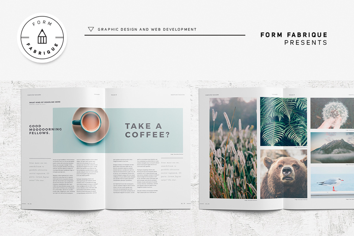 Significant Magazine, a Magazine Template by Form Fabrique (Photo 10 of 14)