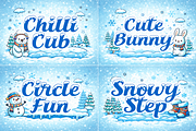Snowy Smile – Playful Winter Script, a Script Font by cocodesign (Thumbnail 4 of 7)