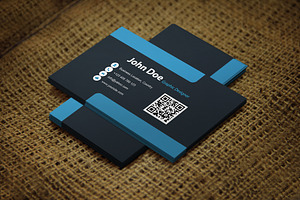 Blueblackish Business Card Template