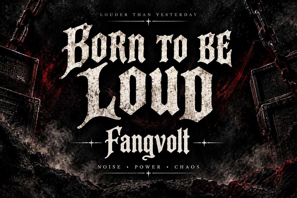 Fangvolt – Dark Gothic Display Font, a Blackletter Font by Wow Magic (Photo 3 of 5)