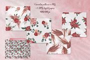 Burgundy Peonies & Blush Roses, an Illustration by Catch the Dream Art (Thumbnail 10 of 14)