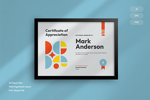 Appreciation - Certificate, a Brochure Template by Izdihaar_Studio