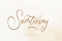 Somtiesay Elegant Calligraphy Script