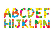 Grunge color alphabet, a Texture Illustration by Slavko Kahovsky (Thumbnail 2 of 4)