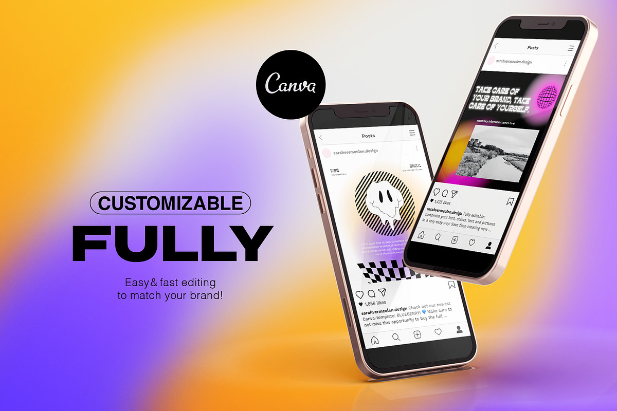 Instagram Social Media CANVA Vibrant, a Social Media Template by Vermeulen Design Studio (Photo 2 of 6)