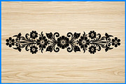 Floral Border Silhouette Bundle, an Object Illustration by Designer_Momina (Thumbnail 3 of 4)